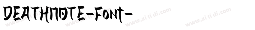 DEATHNOTE-Font字体转换