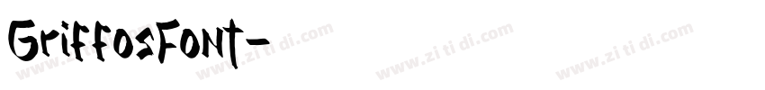 GriffosFont字体转换