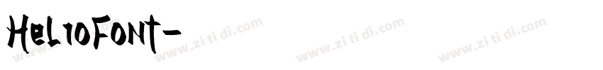 Hel1oFont字体转换