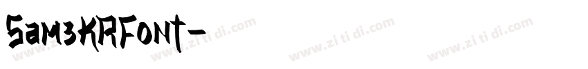 Sam3KRFont字体转换