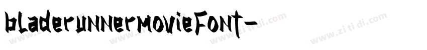 bladerunnermovieFont字体转换