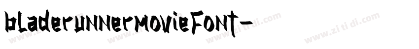 bladerunnermovieFont字体转换