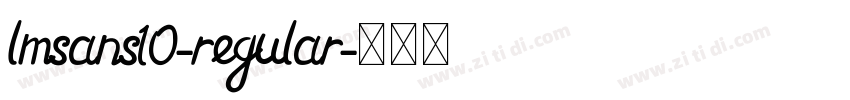 lmsans10-regular字体转换
