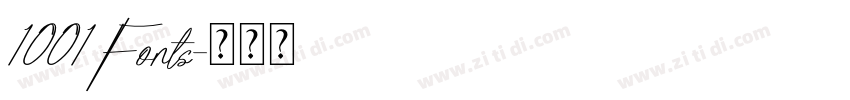 1001Fonts字体转换