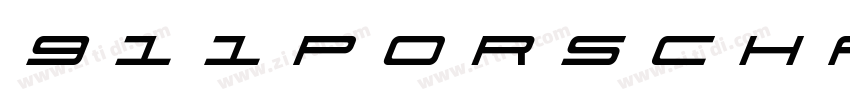 911PorschaBoldItalic字体转换