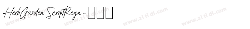 HerbGardenScriptRegu字体转换
