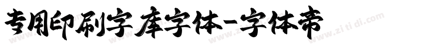 专用印刷字库字体字体转换