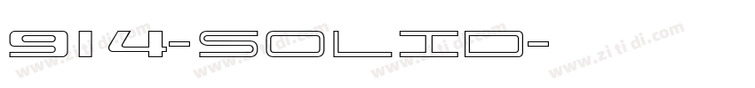 914-SOLID字体转换