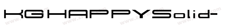 KGHAPPYSolid字体转换