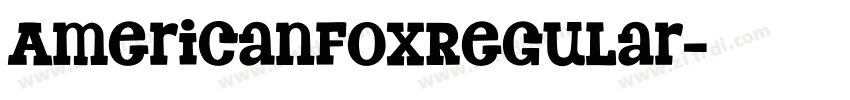 AmericanFoxRegular字体转换