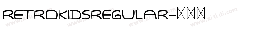 RetroKidsRegular字体转换