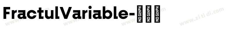 FractulVariable字体转换