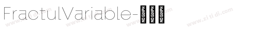 FractulVariable字体转换
