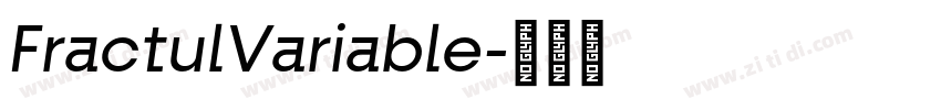 FractulVariable字体转换