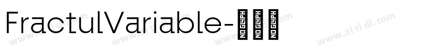 FractulVariable字体转换