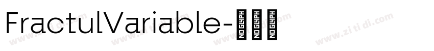 FractulVariable字体转换