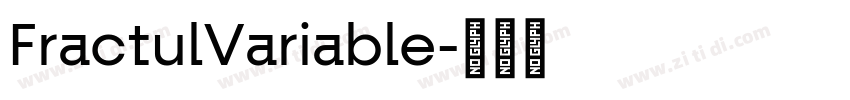 FractulVariable字体转换