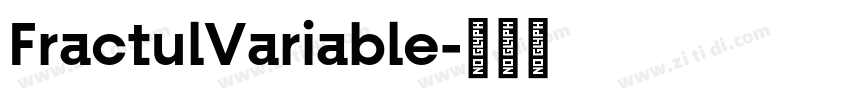 FractulVariable字体转换