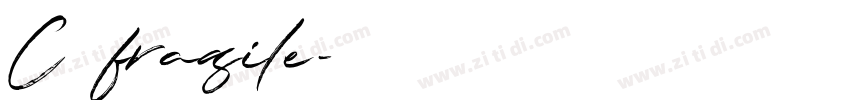 C乐安fragile字体转换