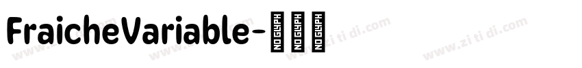 FraicheVariable字体转换