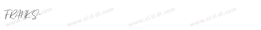FRANKS字体转换