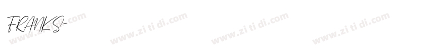 FRANKS字体转换