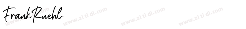 FrankRuehl字体转换