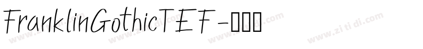 FranklinGothicTEF字体转换