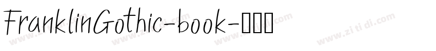 FranklinGothic-book字体转换