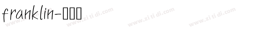 franklin字体转换