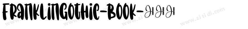 FranklinGothic-book字体转换