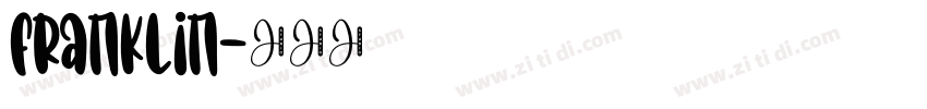 franklin字体转换
