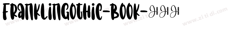 FranklinGothic-book字体转换