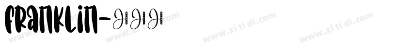 franklin字体转换