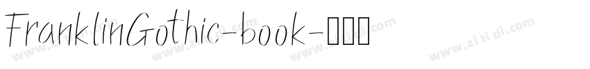 FranklinGothic-book字体转换
