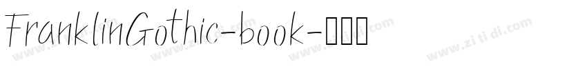 FranklinGothic-book字体转换