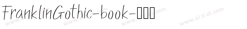 FranklinGothic-book字体转换