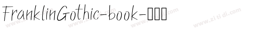 FranklinGothic-book字体转换