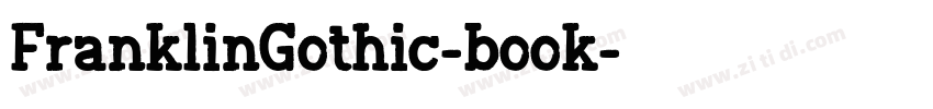 FranklinGothic-book字体转换