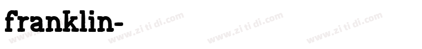 franklin字体转换
