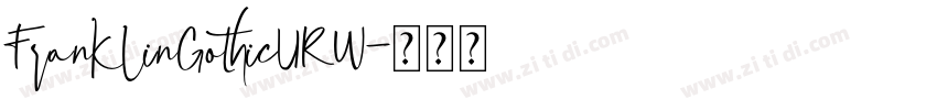FranklinGothicURW字体转换