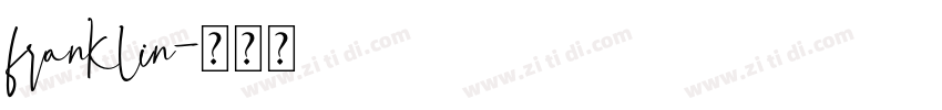 franklin字体转换