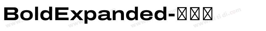 BoldExpanded字体转换