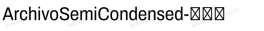 ArchivoSemiCondensed字体转换