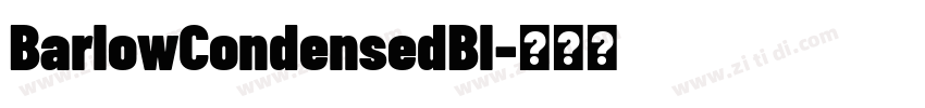BarlowCondensedBl字体转换