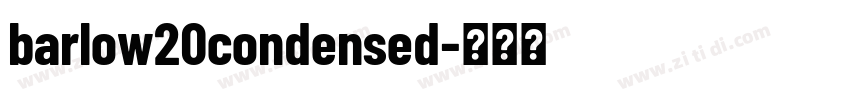 barlow20condensed字体转换