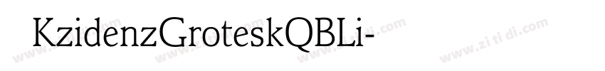 AKzidenzGroteskQBLi字体转换