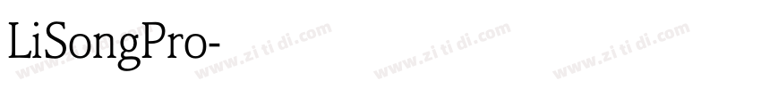 LiSongPro字体转换