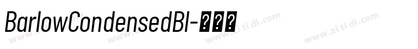 BarlowCondensedBl字体转换