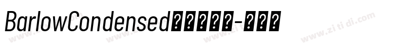 BarlowCondensed方正白舟大字体转换